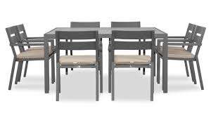 Modern Rattan & Aluminum Weather Resistant UV Resistant Outdoor <b>Dining</b> Table Set for Hotel & Courtyard Use | Horti Club - Product Image 3