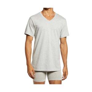 T-shirt sportiva da uomo Calvin Klein, con scollo a V, in cotone, confezione da 3, colore nero, taglia L, stampa serigrafica, modello classico compresso. - Product Image 1