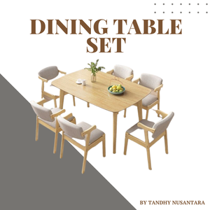 ชุดโต๊ะอาหารทำจากไม้ชุดเฟอร์นิเจอร์รับประทานอาหารสำหรับร้านอาหารและห้องรับประทานอาหารโดยตรงจากโรงงาน - Product Image 5