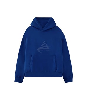 Sweat à capuche en molleton noir surdimensionné 350 GSM pour hommes, respirant et confortable, coupe ample pour l'hiver, disponible dans toutes les couleurs - Product Image 3