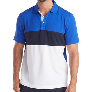 Polos pour hommes en tissu respirant avec logo personnalisé OEM coupe à manches courtes et services d'étiquetage personnel - Product Image 1