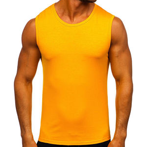 Camisetas de Gimnasio Personalizadas para Hombre, Ropa Personalizada, Camisetas Deportivas de Moda para Hombre, Camisetas Amarillas sin Mangas Personalizadas para Veterinarios - Product Image 1