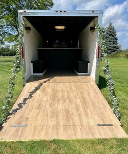 Boozy Mobil Bar Enclosed <b>Concession</b> <b>Trailer</b> Conversion with Tap Tower and TV - Product Image 1