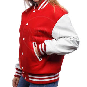 Chaqueta con letras de invierno de alta calidad para mujer con logotipo personalizado Patrón sólido Cuello alto Tela de punto transpirable El mejor diseño - Product Image 3