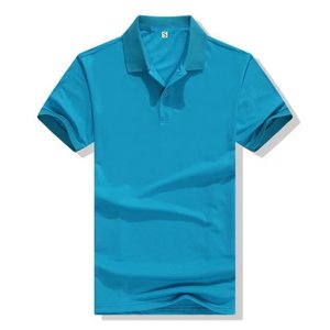 T-shirt polo vierge respirant en coton de haute qualité à la mode Chemises polo unies douces Chemises polo avec logo personnalisé - Product Image 4