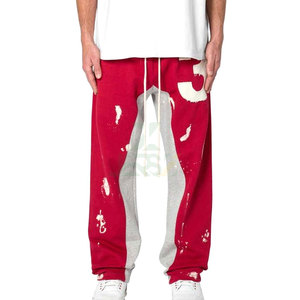 Pantalones Deportivos de Estilo Urbano Hip Hop para Hombre, Pantalones Jogger con Estampado, Lavados, de Felpa Francesa, Secado Rápido, Transpirables y Modernos - Product Image 4