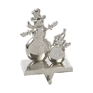 Support de bas de Noël en métal d'approvisionnement en gros avec couleur argentée pour la fête de fête et la décoration de Noël d'Inde - Product Image 1