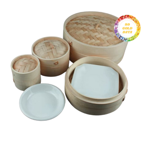 ตะกร้านึ่งไม้ไผ่แบบดั้งเดิมพร้อมที่วางหม้อเป็นมิตรกับสิ่งแวดล้อมสำหรับเตาแก๊สเตานึ่งผัก - Product Image 4