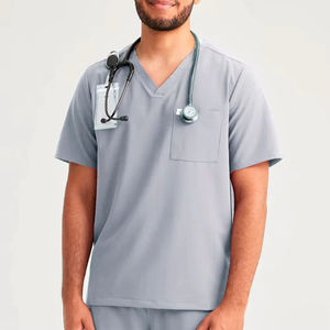 Uniformes Médicos Personalizados al por Mayor con Logotipo, Conjuntos de Uniformes Quirúrgicos Elásticos para Enfermeros, Trajes de Hospital para Hombres - Product Image 6