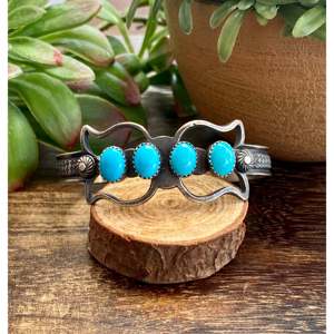 Kevin Billah Fashion <b>Cuff</b> <b>Bracelet</b> Sleeping Beauty Turquoise & Sterling <b>Silver</b> for Women - Product Image 1