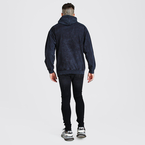 Vintage Wash hommes 100% coton polaire à capuche poids lourd Streetwear surdimensionné goutte épaule conception acide lavé blanc à capuche hommes - Product Image 4