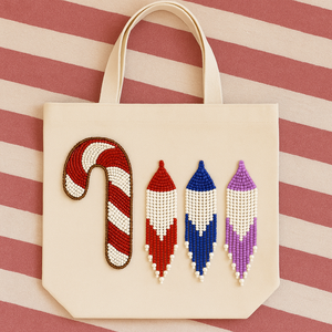 Sac fourre-tout de Noël festif haut de gamme, sac à main de luxe avec broderie Père Noël et bonhomme de neige, sac en toile réutilisable personnalisé avec fermeture éclair pour la plage et le quotidien - Product Image 6