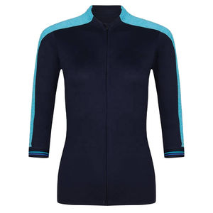 Maillot de cyclisme pour homme, respirant, anti-UV, 100 % polyester, imprimé par transfert thermique, col en V, sans manches, pour la course - Product Image 4