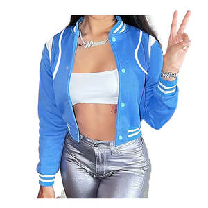 Chaqueta universitaria de alta calidad OEM 2025 para mujer, chaqueta con letras hecha en Pakistán, chaquetas para mujer - Product Image 1