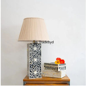Luxury Bone Inlay Handmade LED Table <b>Lamp</b> with E26 Base AC Powered Eco-Friendly Modern Decorative Lighting for Export Tradebyd - Product Image 4