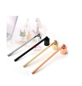 ที่ดับเทียนทองเหลืองลายนูน ดีไซน์หรูหรา สำหรับตกแต่งโรงแรม ของตกแต่งโลหะ ดีไซน์ลายนูน - Product Image 3