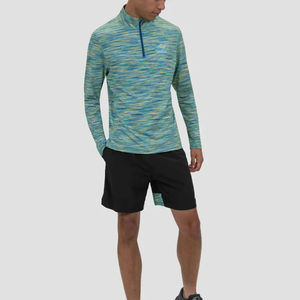 Chándal deportivo transpirable para hombre, conjunto colorido de 2 piezas con camisa y pantalones cortos deportivos teñidos lisos - Product Image 1