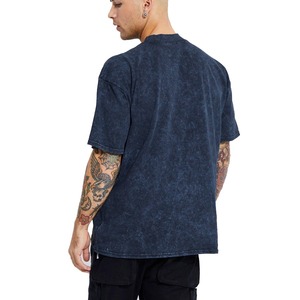 Pakistan เสื้อยืดผู้ชายสีฟ้าโอเวอร์ไซส์ซักได้น้ำหนัก260กรัมออกแบบได้เองสำหรับอุตสาหกรรม laz - Product Image 2