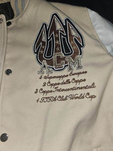 Chaqueta con letras de gran tamaño de alta calidad para hombre, algodón, lana, secado rápido, transpirable, invierno, cuello levantado, forro de lana, servicio OEM - Product Image 3