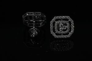 Pendiente de diamante de moda en oro blanco y rosa Chapado en oro certificado IGI para fiesta de boda y regalo - Product Image 5