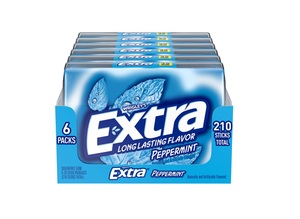 Chewing-gum EXTRA sans sucre à la menthe poivrée, Mega Pack, 35 bâtonnets (lot de 6) - Product Image 5
