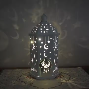 Linternas de hierro modernas Adornos decorativos para Ramadán y Eid al-fitr - Product Image 3