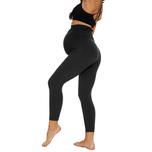 Yoga Leggings femmes Stretch beurre doux décontracté personnalisé <span class=keywords><strong>taille</strong></span> haute dames pantalons de <span class=keywords><strong>grossesse</strong></span> pour la <span class=keywords><strong>grossesse</strong></span> vêtements mode - Product Image 5