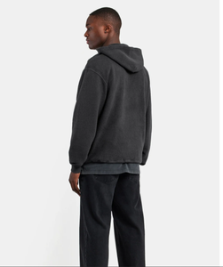 Venta al por mayor OEM personalizable Jersey waffle bordado de gran tamaño Drop-shoulder hombres Sudadera con capucha de moda streetwear para hombres - Product Image 5