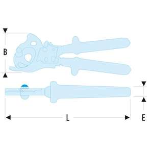 คีมตัดสายเคเบิลแบบหุ้มฉนวน 1,000 โวลต์ รุ่น Facom VSE Series - Product Image 2