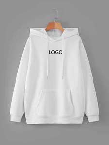 เสื้อผ้าผู้ชายแบบมีฮู้ดผ้าคอตตอน100% ปักลายด้วยพัฟสีขาวโลโก้ออกแบบได้ตามต้องการ - Product Image 3
