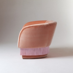 Sillón de Diseño Artesanal HEC, Sillón <span class=keywords><strong>La</strong></span> Folie de Diseño, Sillón de Lujo con Flecos para Sala de Estar, Bar, Club, Muebles - Product Image 3