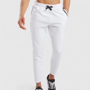 Pantalon de survêtement en toile confortable pour hommes, taille moyenne, dernier modèle de jogging droit pour la salle de sport, le travail, tenue décontractée, prix de gros - Product Image 4