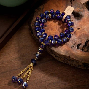 Rosario turquesa diseñado Tasbih accesorios de oración al por mayor Tasbih con cuentas de resina Natural formas cuentas de oración - Product Image 1