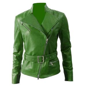 2025 New Arrival Women's Leather Fashion Jacket High Quality Wholesale with <b>Cotton</b> Filling Best Material <b>Raw</b> Processing - Product Image 1