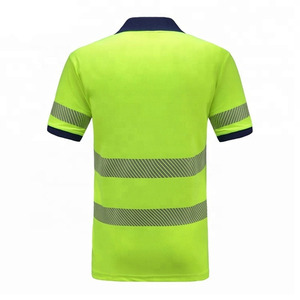 Chemises de sécurité classiques d'été pour agents de sécurité, mélange polyester/coton, légères, couleur gris uni, polos personnalisés avec logo du fabricant - Product Image 4