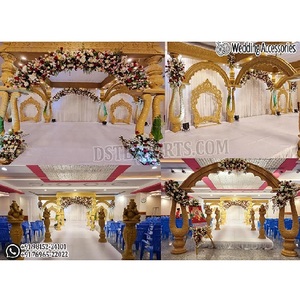 การตกแต่งมณฑปงานแต่งงานแบบไม้สไตล์มหาราชาในอังกฤษ การตกแต่งมณฑปงานแต่งงานแบบกูจาราที่น่าทึ่ง การตกแต่งมณฑปงานแต่งงานแบบไม้ที่สร้างแรงบันดาลใจในสหราชอาณาจักร - Product Image 1