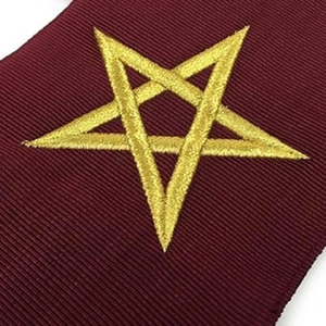 Masonic Regalia Blue Lodge 14th Degree Collares Juego de 9 collares bordados a máquina personalizados de alta calidad 2025 Collares de oficial - Product Image 3