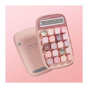 Calculadora Comix <span class=keywords><strong>C</strong></span>-<span class=keywords><strong>2022</strong></span>, Linda Calculadora MINI de Bolsillo, Fácil de Llevar, Teclado Mecánico, Color Caramelo, para Estudiantes, Oficina, Chicas - Product Image 1