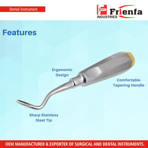 Elevador Angular para Extracción de Raíces Dentales Izquierdo/Derecho, Herramienta Quirúrgica Manual de Acero Inoxidable para Extracción Precisa de Puntas de Raíz - Product Image 3