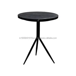 Tripod Base Style American Coffee Table OEM Customized Couples Coffee Date personal Table Black Color Office Cabin Coffee Tables