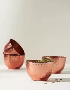 Cuenco de Cobre Pulido con Brillo Suave que Agrega un Aspecto Brillante y Elegante al Comedor y al Estilo de Presentación de Alimentos - Product Image 6