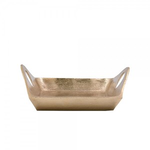 Plateau de service en aluminium fait main avec un design attrayant long pour les restaurants de dessert et de service de table de fruits - Product Image 4