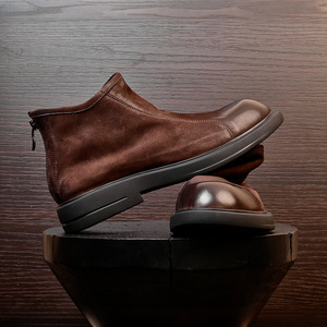 Chaussures de ville en cuir de porc de haute qualité avec revêtement imperméable et semelle intérieure souple pour hommes - Product Image 3