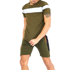Ensemble T-shirt et short respirant en polaire 100 % polyester pour homme, service OEM, tendance 2025, logo personnalisé brodé, été, lot de 2 - Product Image 1
