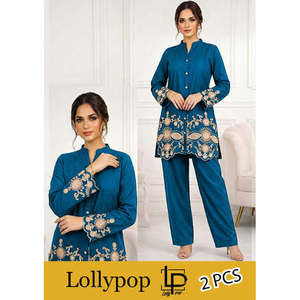 LP ZAVIAR EMB Casual Style 2 PCS <b>Button</b>-Decorated <b>Suit</b> - Product Image 4