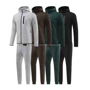 ชุดเสื้อผ้าลำลองมีฮู้ดกีฬาสำหรับผู้ชายชุดวอร์มพิมพ์ลายระบายอากาศสำหรับปีนเขากลางแจ้งไซส์ใหญ่พิเศษ - Product Image 2