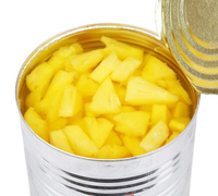 Tranches et morceaux d'ananas en conserve - Sirop Ms. Lucinda, 80% de contenu en sirop