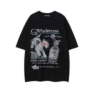 T-shirt surdimensionné en coton personnalisé pour hommes avec épaule tombante T-shirt de confort quotidien de style de rue - Product Image 1