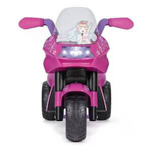 Moto Little Singer 6V 2,5 Ah Lithium Rose Jouet à roulettes 92,5 cm Fuchsia IGED925 Moto électrique pour enfants - Product Image 4