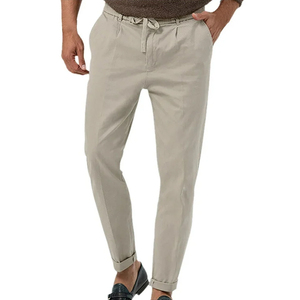 Pantalons d'affaires pour hommes 100% coton Pantalons décontractés Pantalon mince Stretch Pantalon de tailleur droit - Product Image 6